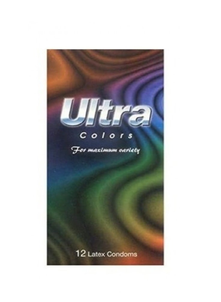Ultra colored condoms 12 pieces
