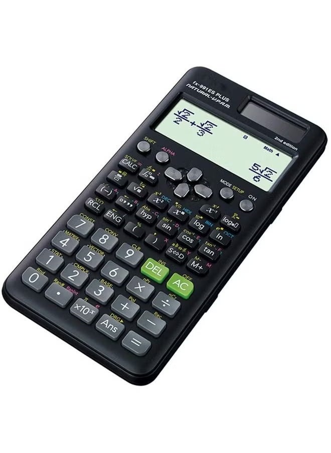 Generic Fx-991Es Plus 2nd Edition Scientific Calculator Black  - Image 2