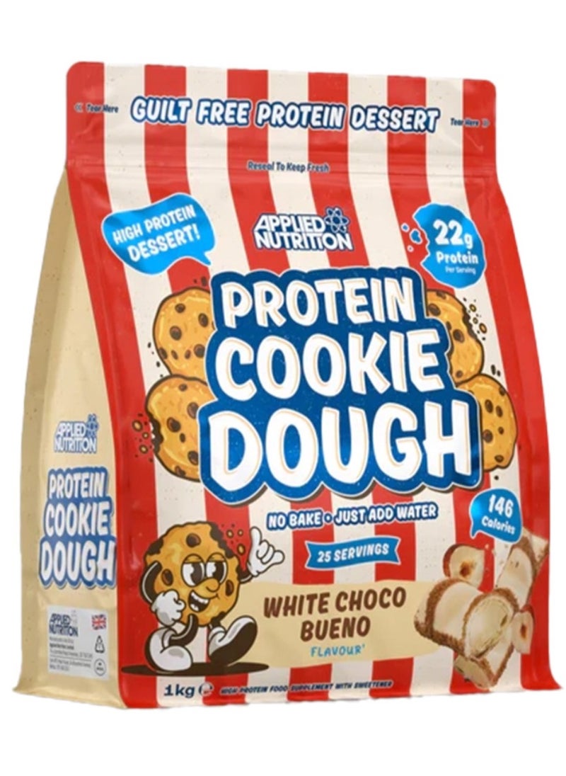 Applied Nutrition - Protein Cookie Dough – 1kg White Choco Bueno Flavour, High-Protein, Delicious & Nutritious Snack, Supports Muscle Growth - Image 1
