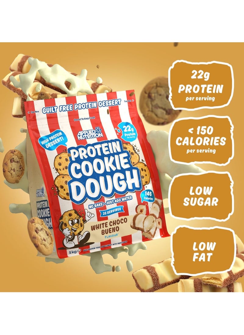 Applied Nutrition - Protein Cookie Dough – 1kg White Choco Bueno Flavour, High-Protein, Delicious & Nutritious Snack, Supports Muscle Growth - Image 1