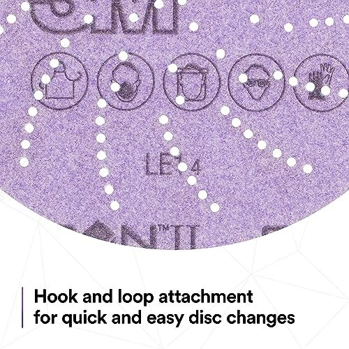 3M Xtract Cubitron II Hookit Clean Sanding Film Disc 775L, 150+, 6 in, Pack of 50 Hook and Loop Sanding Discs for Paint Preparation and Removal, General Sanding, Refining, Blending, and Featheredge - Image 5