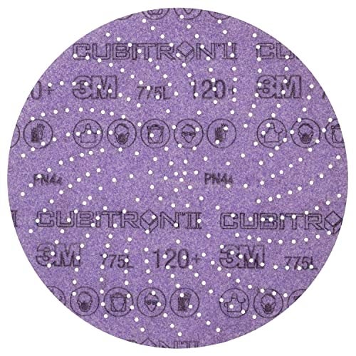 3M Xtract Cubitron II Hookit Clean Sanding Film Disc 775L, 150+, 6 in, Pack of 50 Hook and Loop Sanding Discs for Paint Preparation and Removal, General Sanding, Refining, Blending, and Featheredge - Image 1