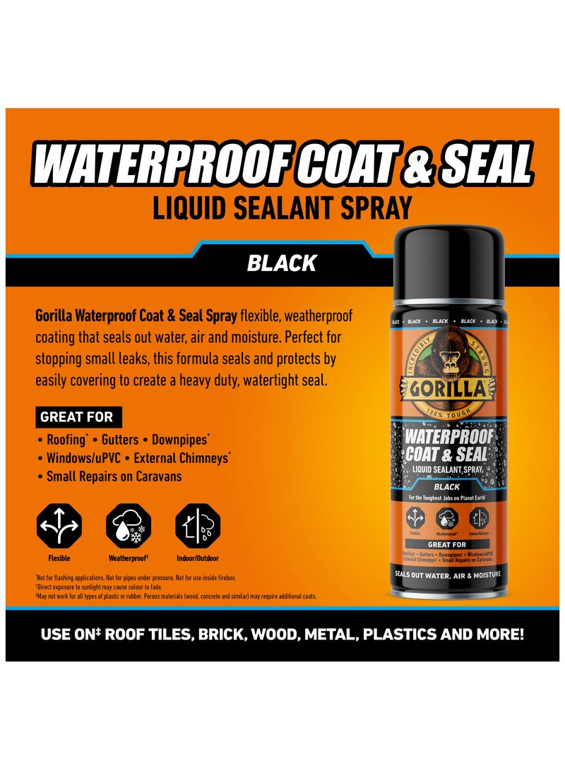 Gorilla Glue Waterproof Coat & Seal Spray Black 450Ml - Image 2