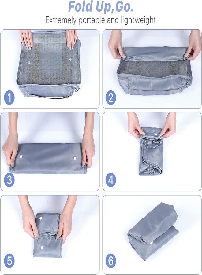 Senvox 7 Pcs Travel Storage Bag Packing Cubes Set | Foldable & Lightweight Travel Luggage Cloth Bag With Laundry Bag, Toiletry Bag & Cosmetic Case - Image 5