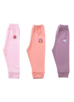 Pack of 3 Colored Cotton Pants for Baby Girls - pzsku/Z21EA491FB7FB817C8DCBZ/45/_/1734723892/82cf0baa-6069-4ea1-8281-a044d89fbb45