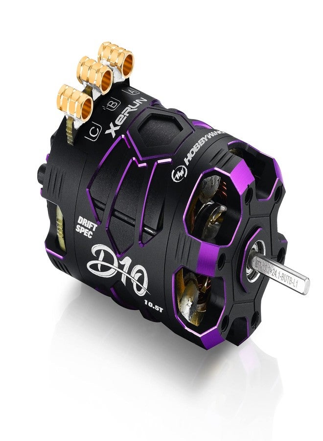 HOBBYWING Xerun D10 10.5T Motors (Xerun D10 (10.5T Purple) Motor) - Image 1