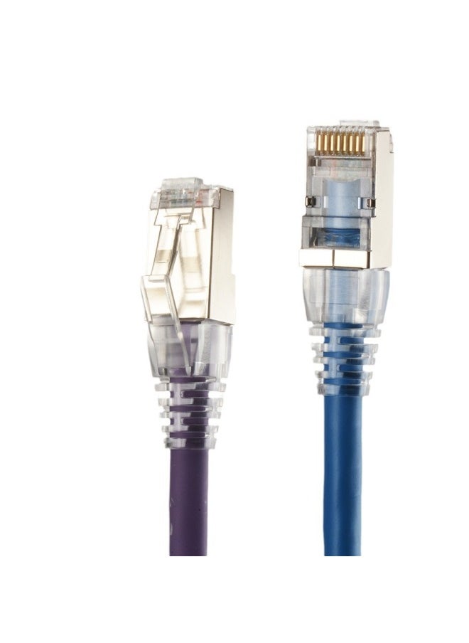 Generic Super Six Types Of Network Cable Cat6a 10 Trillion Shielding Indoor Finished Computer Wire High-speed Network Cable Manufacturers Wholesale-Cord Length:15M  - Image 5