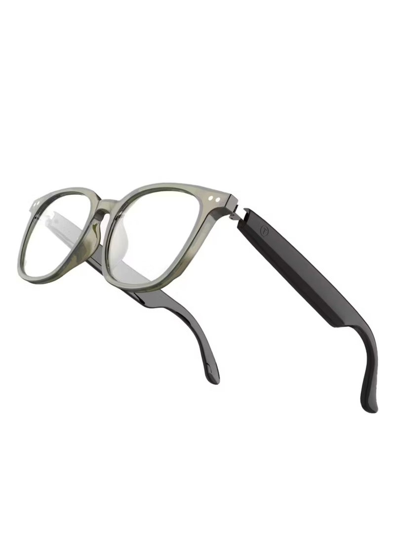 GREEN LION Stockholm Smart Glasses with Touch Control, UV400 Protection, Built-in Microphone, Remote Camera & Voice Assistant, Photochromic & Polarized Anti-Blue Lenses, Up to 5 Hours Play Time, 1.5-Hour Magnetic Charging Time, 10m Transmission Distance - Black  - Image 2