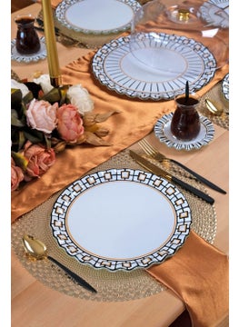 Glore Prestige 6 Person Glass Serving Plate Set  - Image 1