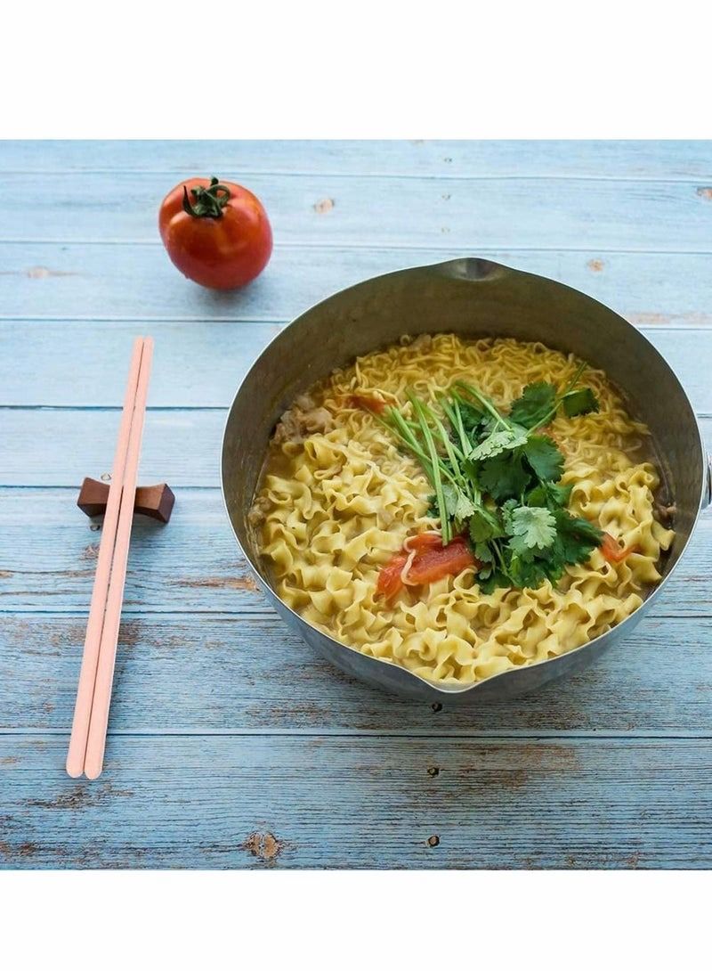 Reusable Chopsticks, Tree Planted with Sale Award Winning Eco Friendly Gift Chinese Chopsticks, Minimalist Dishwasher Safe Wooden, Plastic & Metal Chopstick Alternative - 4 Pairs - Image 2