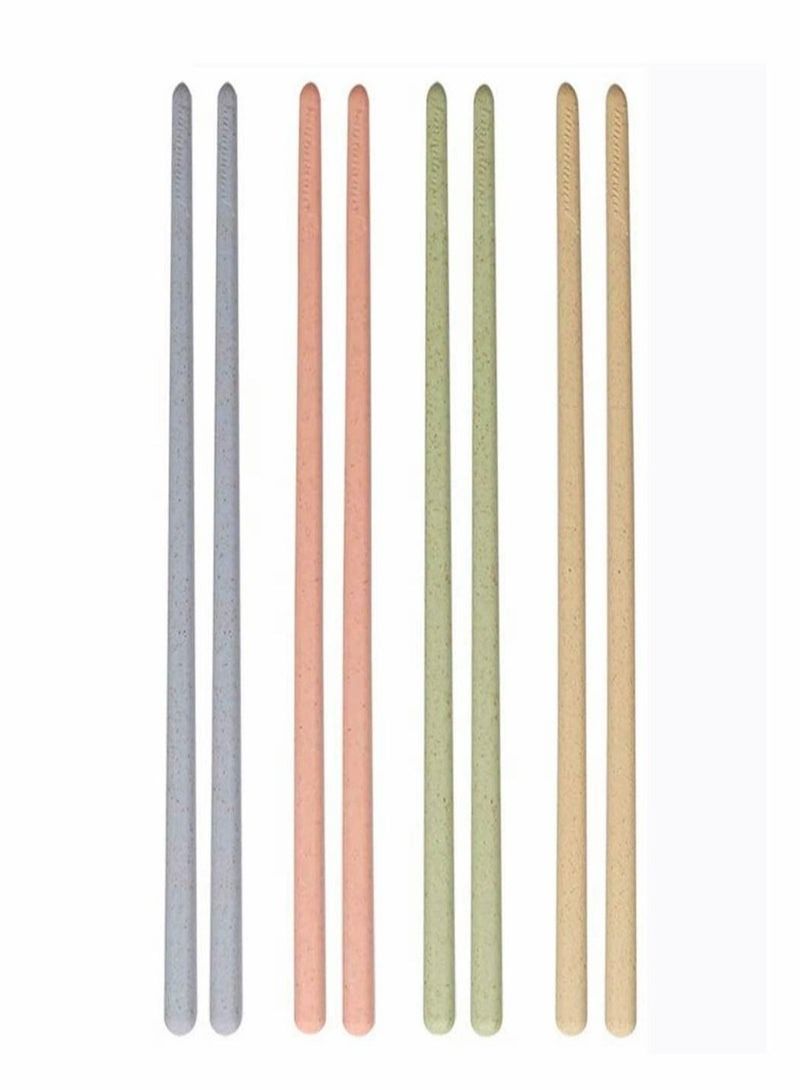 Reusable Chopsticks, Tree Planted with Sale Award Winning Eco Friendly Gift Chinese Chopsticks, Minimalist Dishwasher Safe Wooden, Plastic & Metal Chopstick Alternative - 4 Pairs - Image 1