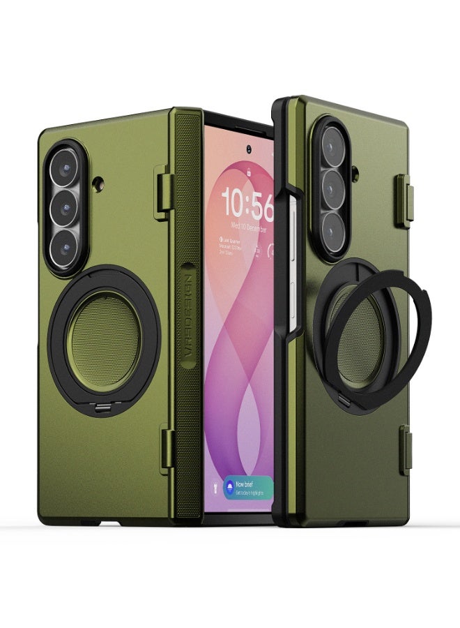 Quickstand Pro Samsung Galaxy Z Fold 8 Ultra Case Cover (MagSafe Compatible) with Rotating Magnetic Stand - Tactical Olive