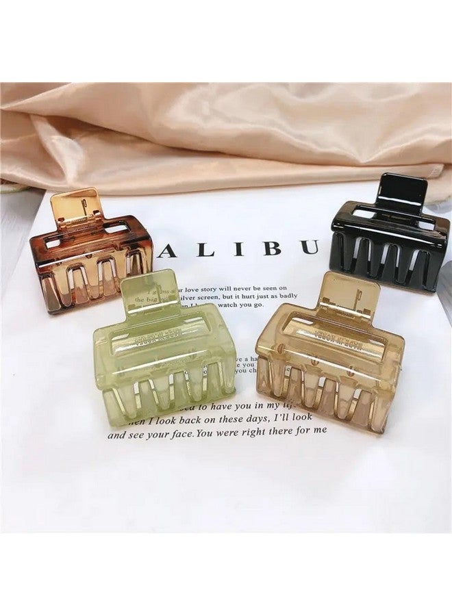 Blubby Acrylic Hair Clutcher Hair Claw Clips for Women Pack of 4