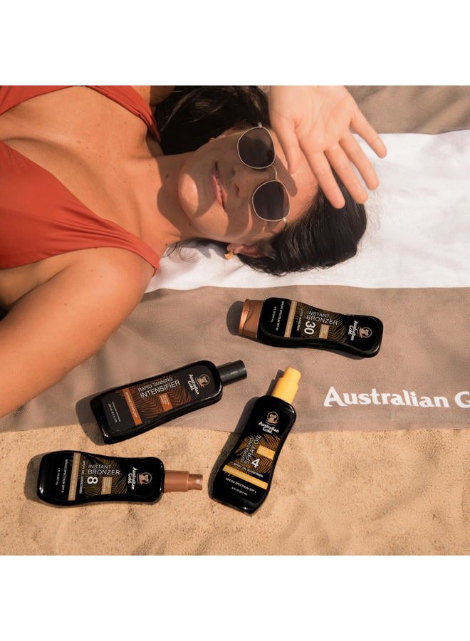 Australian Gold Spray Gel Sunscreen with Instant Bronzer SPF - 4, 8 Ounce | Moisturize & Hydrate Skin | Broad Spectrum | Water Resistant | Non-Greasy | Oxybenzone Free | Cruelty Free - Image 4
