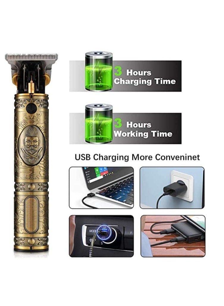 Mens Clipper Cordless Hair Clippers, Razor Electric Professional Beard Trimmer Grooming Shaving Machine Self Hair Cutting Haircut Trimmers Cutter - Image 2