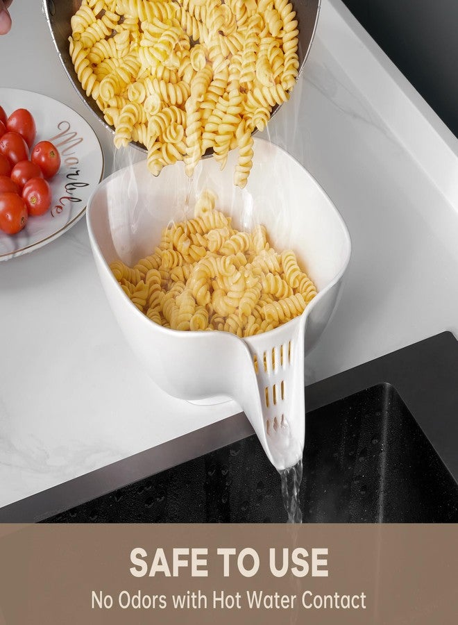 NiHome Multifunctional Ceramic Food Strainer with Integrated Drain Spout, Large Capacity Colander Bowl for Vegetables, Fruits, Pasta & More, Heat-Resistant, Crack-Proof, Easy to Clean, Dishwasher-Safe - Image 5