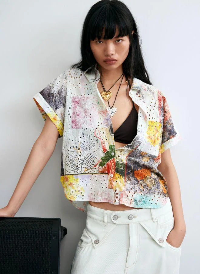 DESIGUAL Short-sleeve cotton shirt