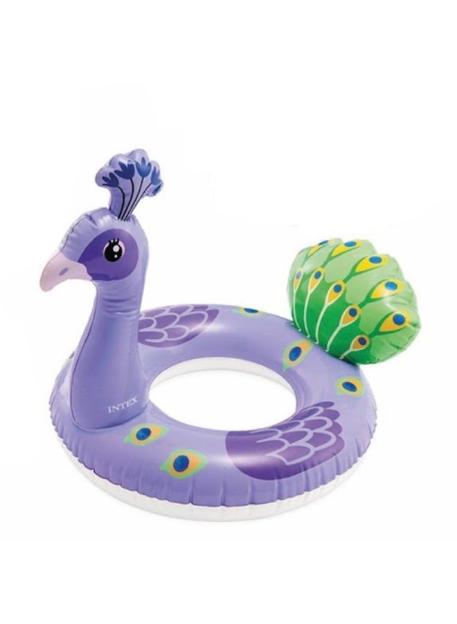 انتكس عوامة مسبح قابلة للنفخ بتصميم طاووس جذاب من INTEX - حجم كبير للمتعة والاسترخاء في حمام السباحة | موديل: INT-PFC