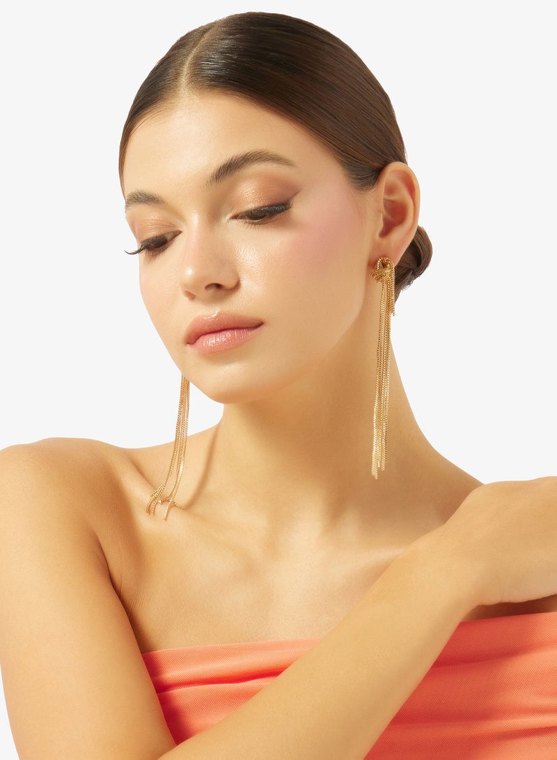 Ella Limited Edition Gold Drop Down Earrings - Image 1