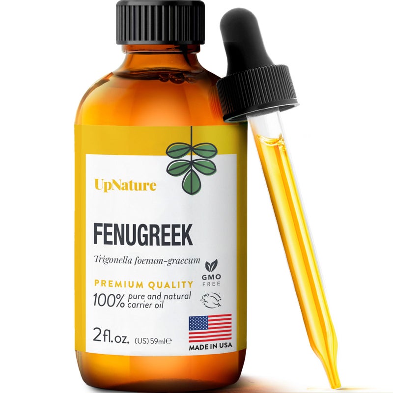 UpNature Fenugreek Oil - 100% Pure Fenugreek Seed Extract Essential Oil, 2oz - Image 1