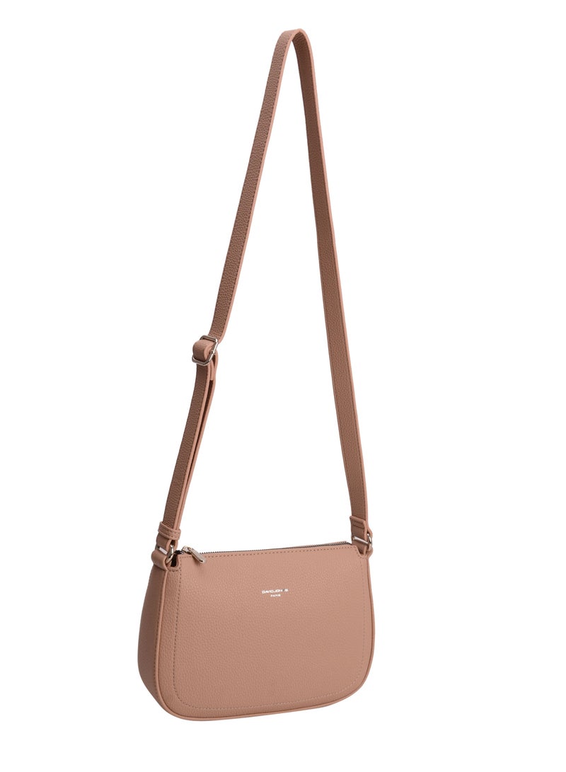 David Jones David Jones- Minimal Cross Body Semi Moon Bag for women model cm6708B- The original Casual style Dream bag- Faux leather cross body and shoulder bag