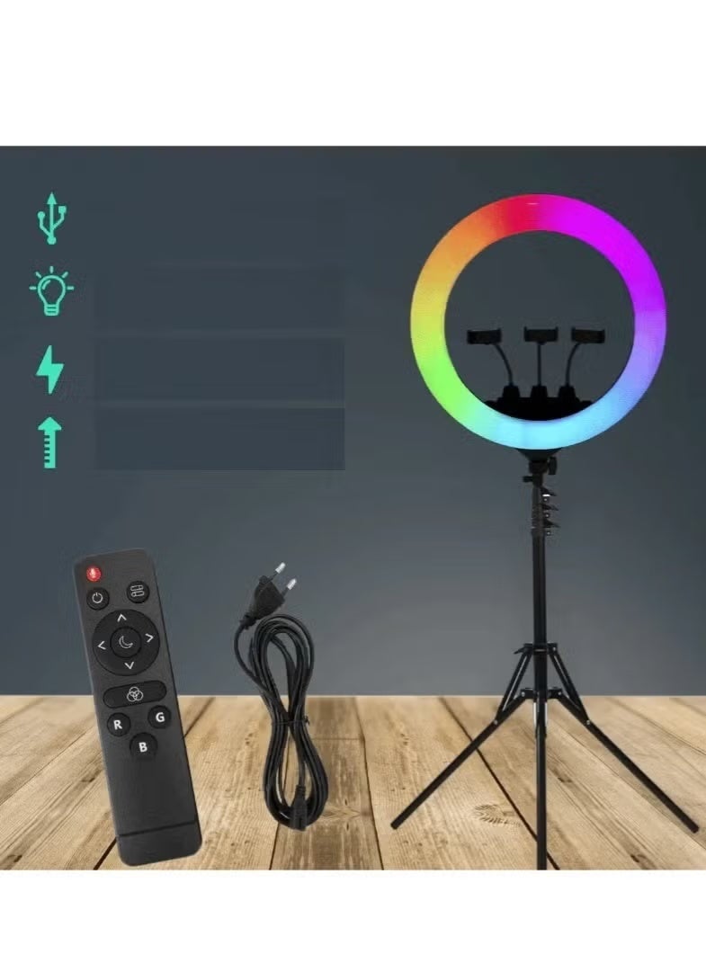 أم جي مصباح حلقي ناعم متعدد الألوان بتقنية RGB LED MJ56 - Image 2