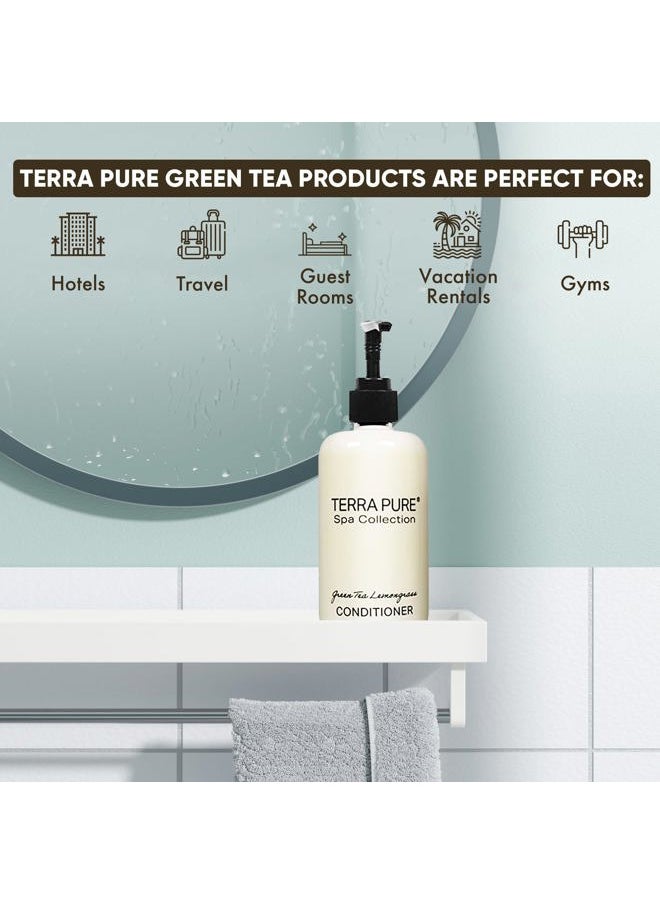 Terra Pure Conditioner | Spa Collection | Hotel Amenities in Pump Bottle | 10.14 oz. / 300 ml (4 Bottles)  - Image 2