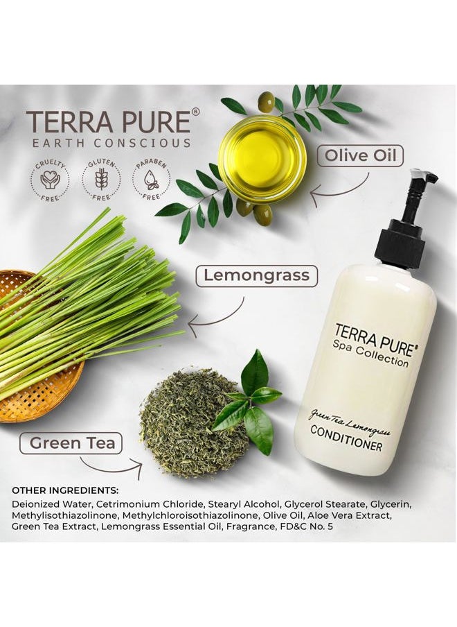 Terra Pure Conditioner | Spa Collection | Hotel Amenities in Pump Bottle | 10.14 oz. / 300 ml (4 Bottles)  - Image 4