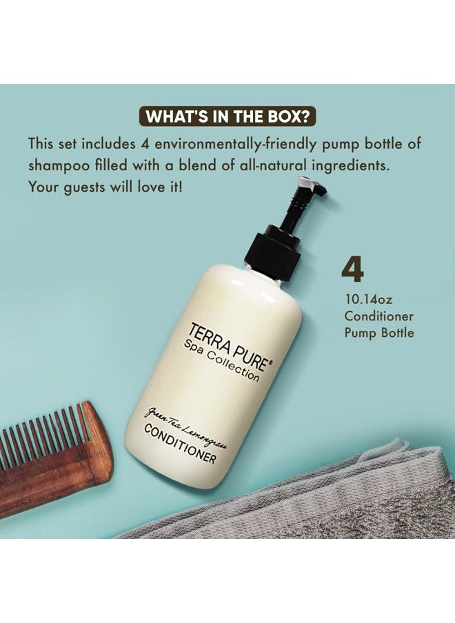 Terra Pure Conditioner | Spa Collection | Hotel Amenities in Pump Bottle | 10.14 oz. / 300 ml (4 Bottles)  - Image 3