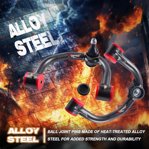 Autoptzxd Front Upper Control Arms w/Ball Joint for 2004-2020 Ford F150, 2-4" Lift Suspension Adjustable Control Arms, Replacement OEM Factory/Stock Suspension Arms 2pcs - Image 2