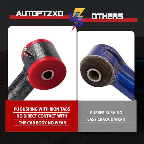 Autoptzxd Front Upper Control Arms w/Ball Joint for 2004-2020 Ford F150, 2-4" Lift Suspension Adjustable Control Arms, Replacement OEM Factory/Stock Suspension Arms 2pcs - Image 5