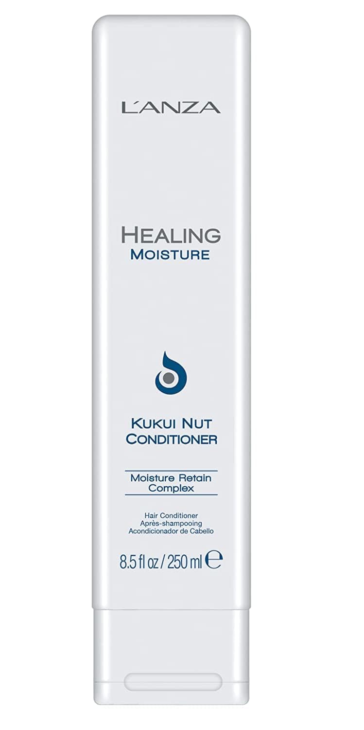 LANZA Healing Moisture Kukui Nut Conditioner Renews Strength Replenishes Moisture for a Perfect Silky LookSuitable for All Hair Types 85 Fl Oz