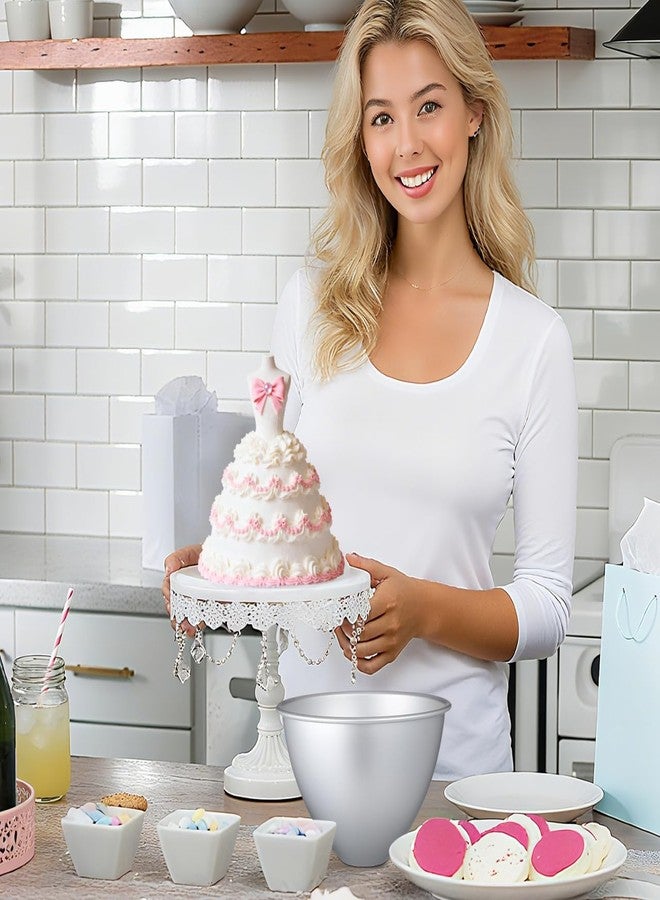 أموسفون قالب كيك على شكل تنورة دمية أميرة من آموسفن - قوالب خبز غير لاصقة مقاس 8 بوصات لكعكات فساتين الأميرات، مناسبة لأعياد ميلاد الفتيات واحتفالاتهن. - Image 4