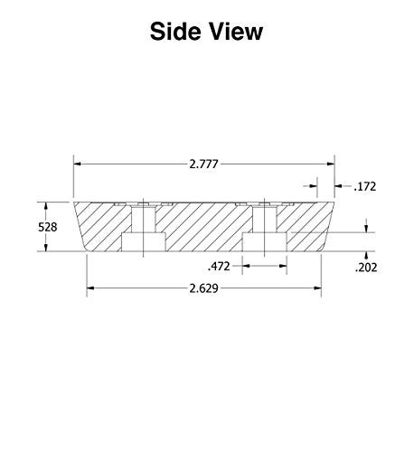 Linear Motion Labs 4 Large Rectangular Rubber Feet Bumpers - .528 H X 2.777 L X 1.375 W - Made in USA - Heavy Duty - Non Marking for Furniture, Tables, Chairs, Desks, Benches, Sofas, Chests, Other Large Items. - Image 2