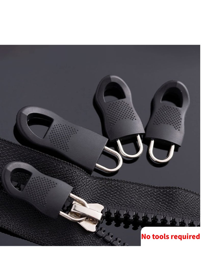 Zipper Pulls, 40PCS Black Universal Zipper Pulls, Tabs Detachable Zipper Repair Kit for Luggage, Backpacks, Jackets, Clothes, Boots, Purse, Coat, Suitcase (Large+Small) - Image 5