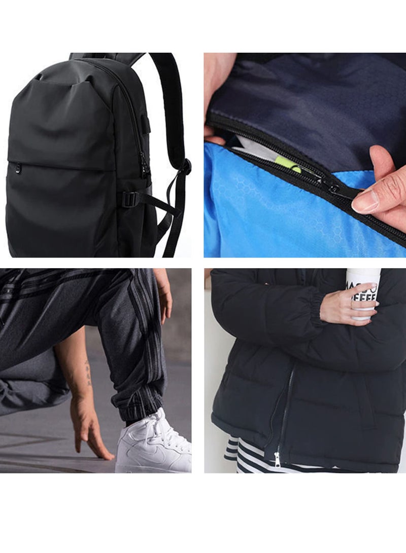 Zipper Pulls, 40PCS Black Universal Zipper Pulls, Tabs Detachable Zipper Repair Kit for Luggage, Backpacks, Jackets, Clothes, Boots, Purse, Coat, Suitcase (Large+Small) - Image 3