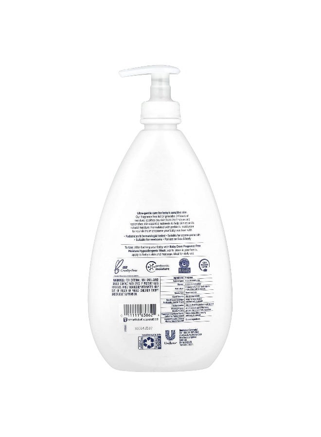 Dove Dove, Baby, Sensitive Skin Care, Hypoallergenic Lotion, Fragrance Free, 20 fl oz (591 ml)  - Image 2