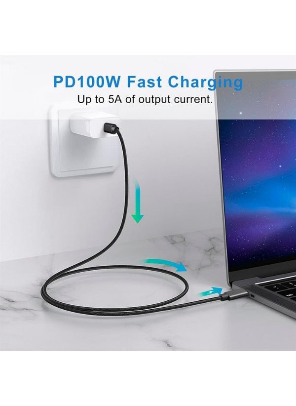 Livx - Dual Pack Force 100W Usb-C to Usb-C 3.1 Gen2 10 Gbps 4k@60hz 50 cm Fast Charging Data and Video Cable - Image 1