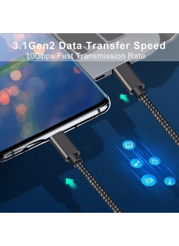 Livx - Dual Pack Force 100W Usb-C to Usb-C 3.1 Gen2 10 Gbps 4k@60hz 50 cm Fast Charging Data and Video Cable - Image 1