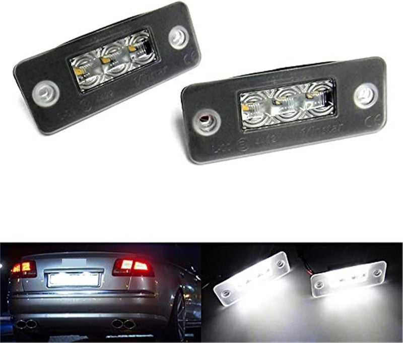 Wivplex 2x LED License Plate Light for A8 S8 2002-2010 - Image 2