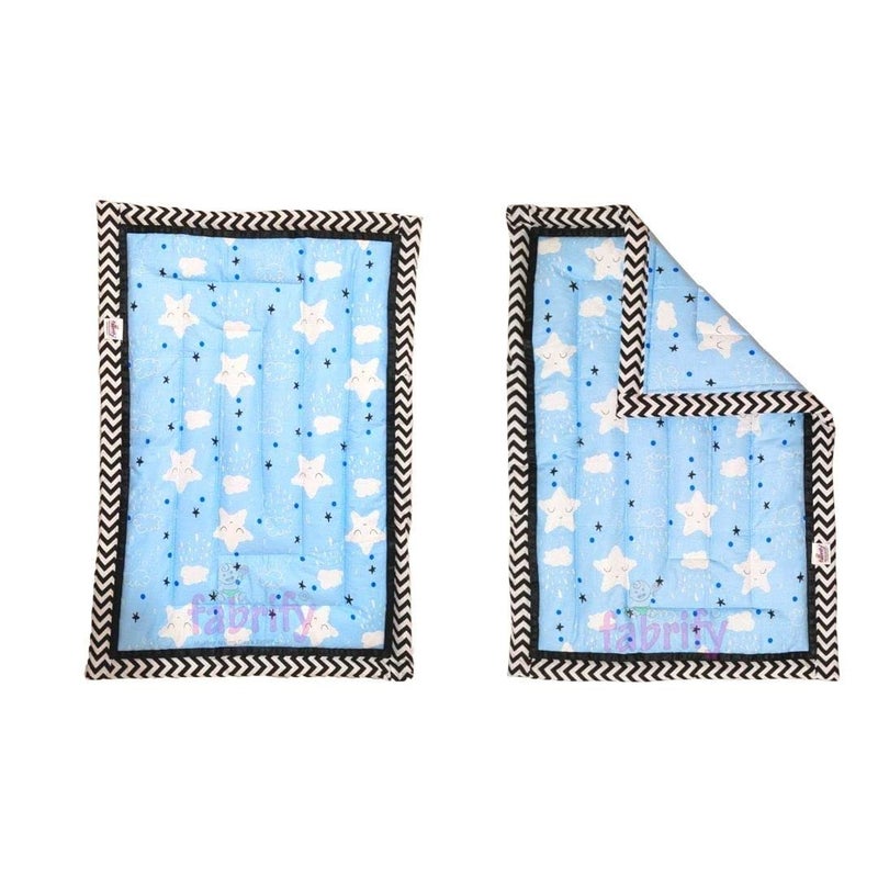 Fabrify Baby Mattress Baby Baby Sleeping Mat New Born Baby Supper Soft MattressGodadiQuilt Cotton Sleeping Mat for New Born Baby 01 Year Pack of 3 Multicolored - Image 5