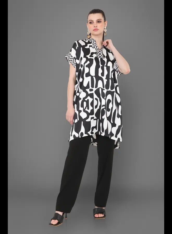 PRASHA Printed Kaftan Tunic