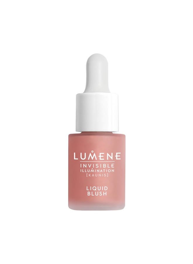 Lumene Invisible Illumination Liquid Blush Pink Blossom - Dewy Makeup Cheek Tint with Luminizing Pigments for Hydrated Glowing Skin - Weightless Liquid Blush for Cheeks (0.5 Fl Oz) - Image 1