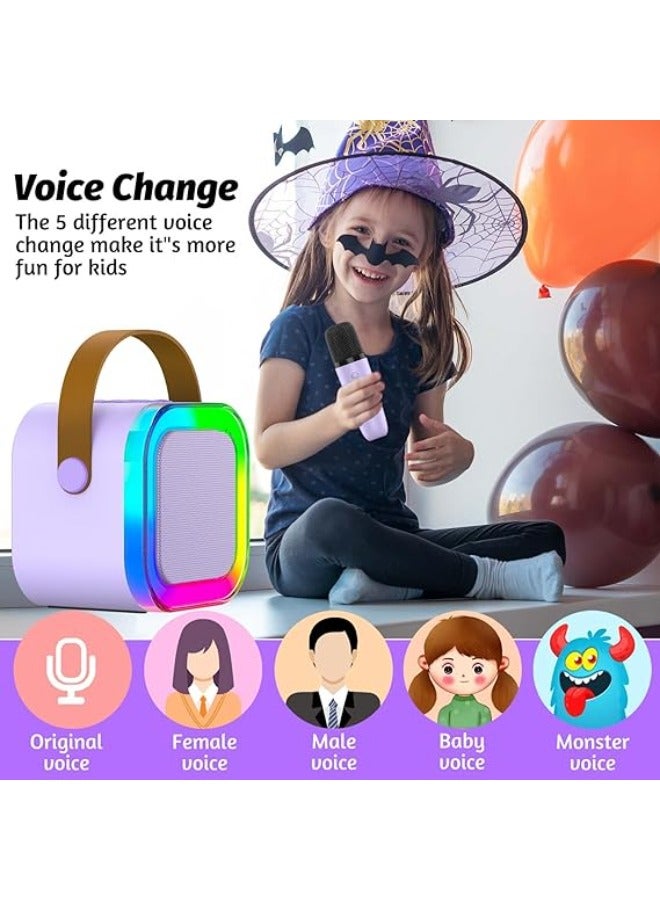 ORLENIC Portable Karaoke Speaker with Bluetooth & Wireless Microphone – Party Karaoke Machine with LED Lights, Clear Sound PA System for Family Parties, KTV Singing, Kids & Adults - Image 5
