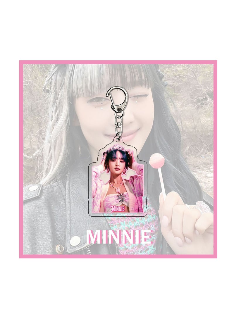 GIDLE I Feel Album Star Pendant Keychain Acrylic Material Collection Pendant-MINNIE