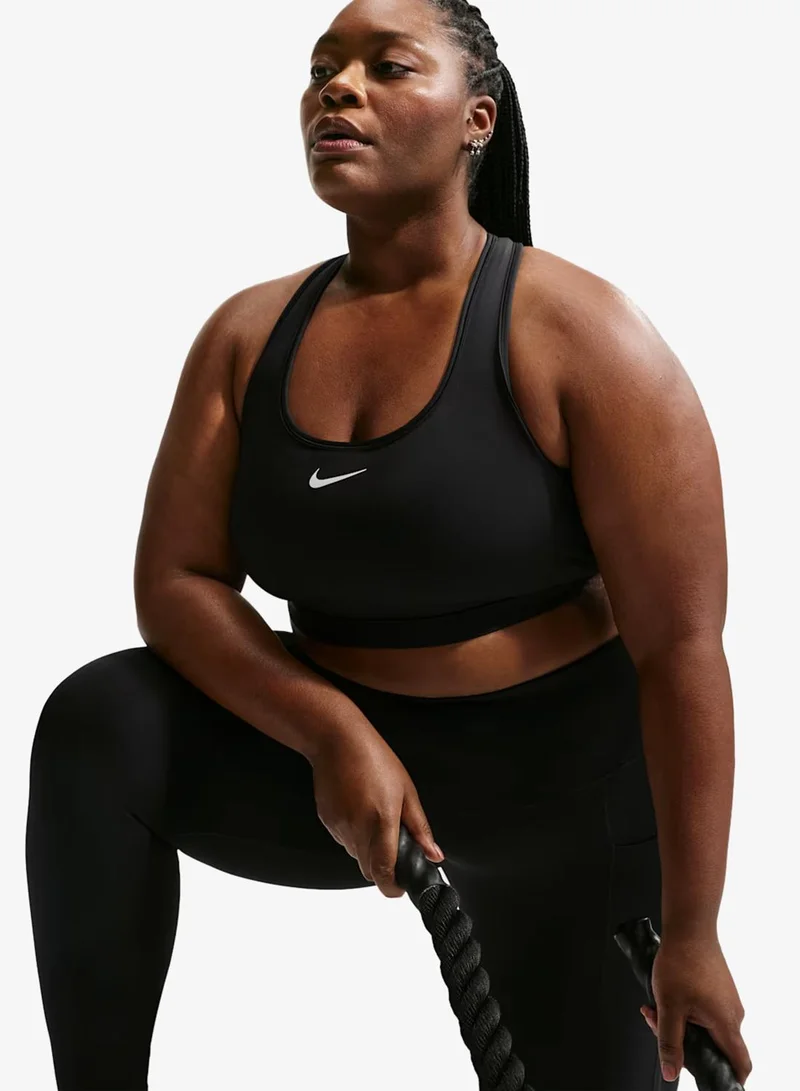 Nike BLACK/(WHITE) W NK SWSH MED SPT BRA for Women | Best Price UAE