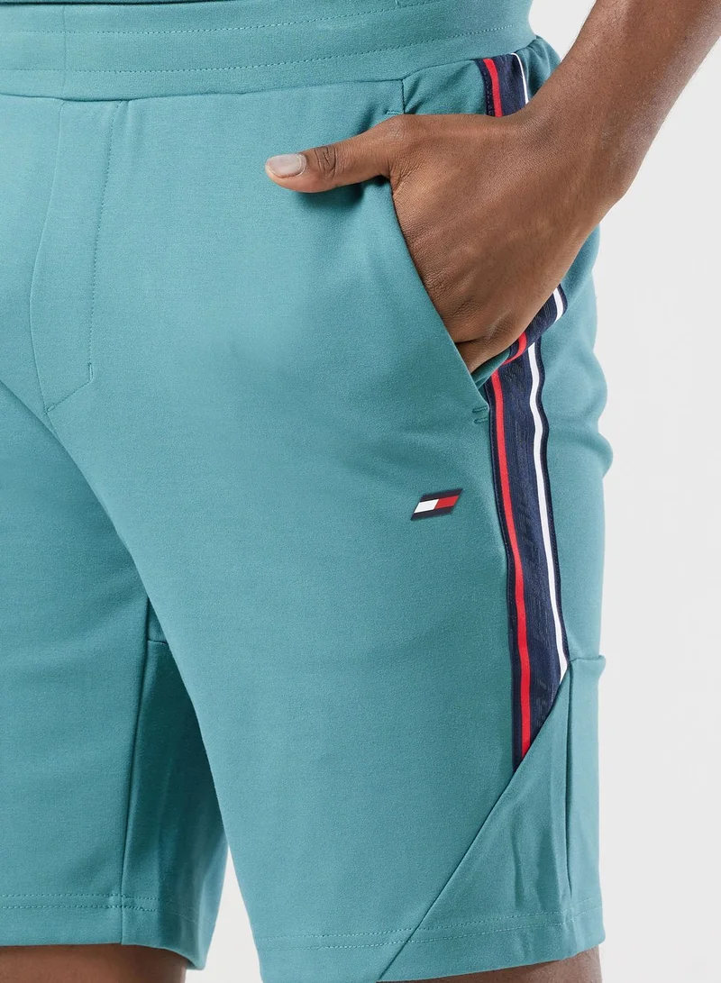 TOMMY HILFIGER Logo Textured Tape Shorts