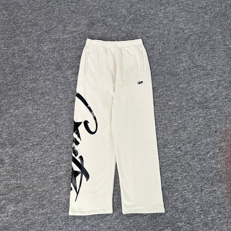 Corteiz Cursive Large Logo Printed Casual Sports Loose Men'S And Women'S Suit Pants Hooded Sweatshirt - Image 2