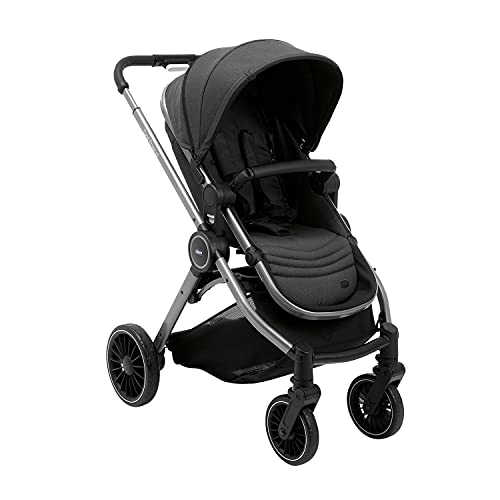 Chicco Best Friend Pro Stroller with Bumper Bar, Pram for 0-3 years New Born / Baby / Toddler / Kid (Boy,Girl), Reversible Seat, Wheels with Shock Absorbers, Extra Compact, Sturdy and Premium Finish, Adjustable Parent Handle, 5-Point Safety Harness, (Upto 15 Kgs, Pirate Black) - Image 1