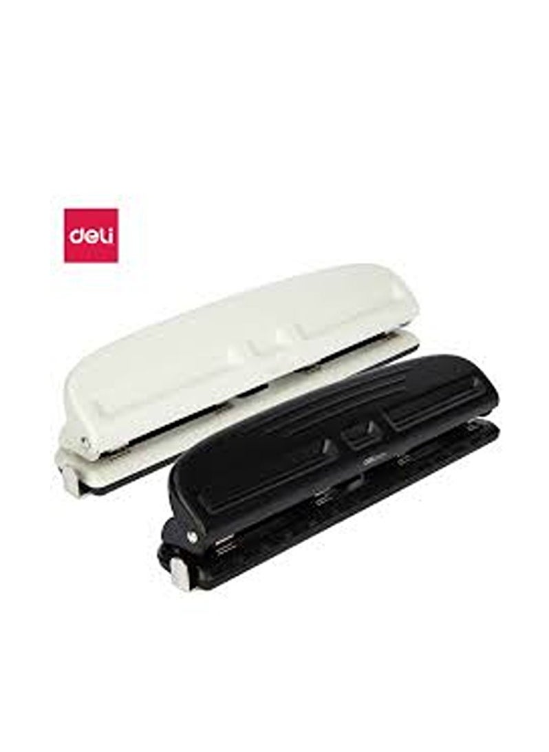 Deli 4 Hole Punch 10 Sheets Assorted colors 